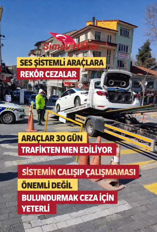 SİMAV’DA TRAFİKTE YENİ DÖNEM: SES SİSTEMİ OLAN YANDI!