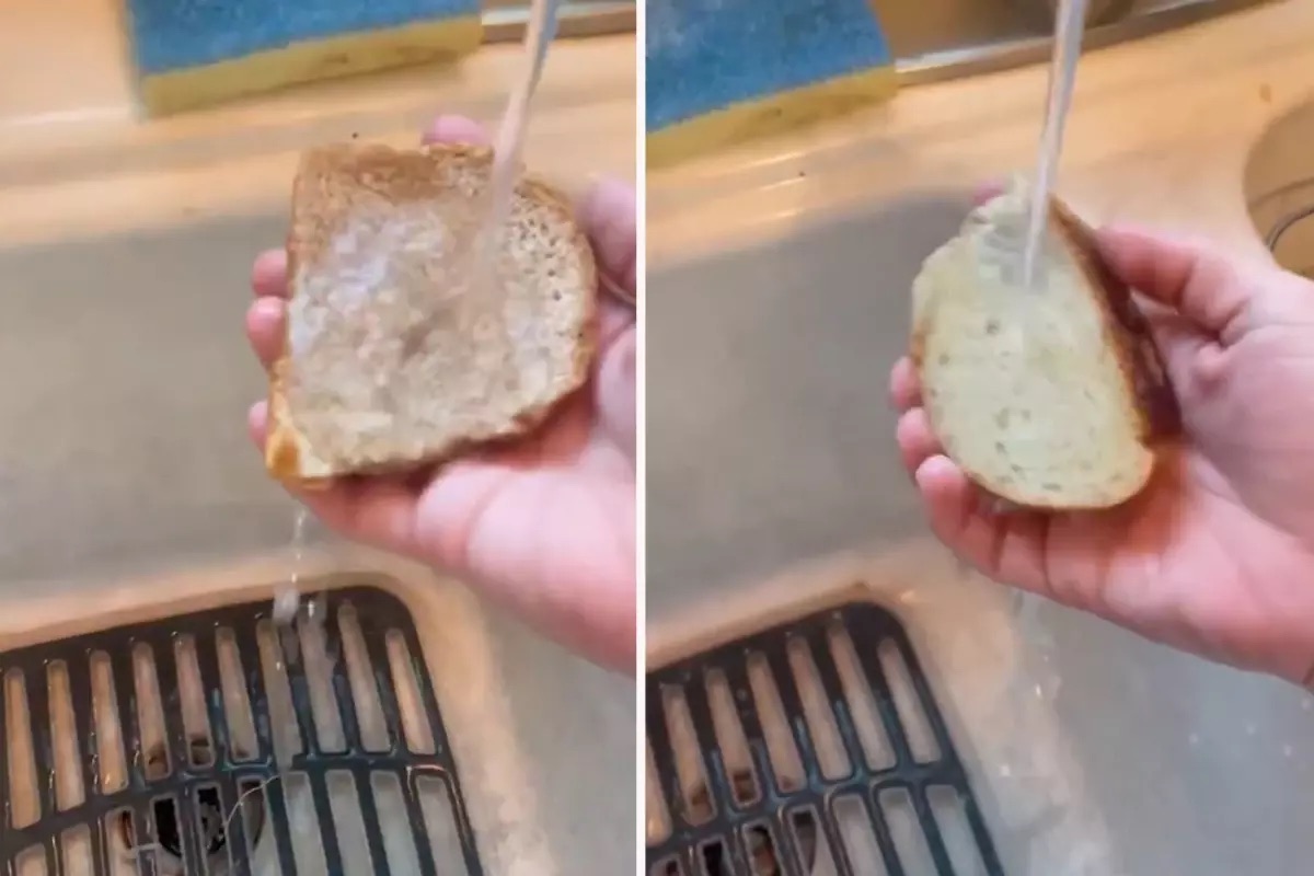 Market Ekmeğini Suya Batırdı Ve Ortaya Çıkan Sonuç Oldukça Ürkütücü.