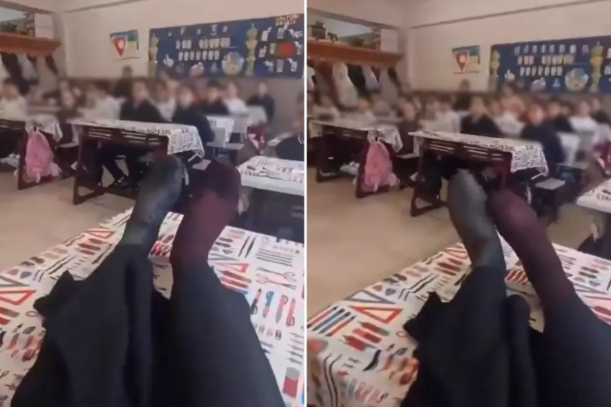 Sınıfta Çekilen Görüntü Tartışma Yarattı: Tepkiler Artıyor