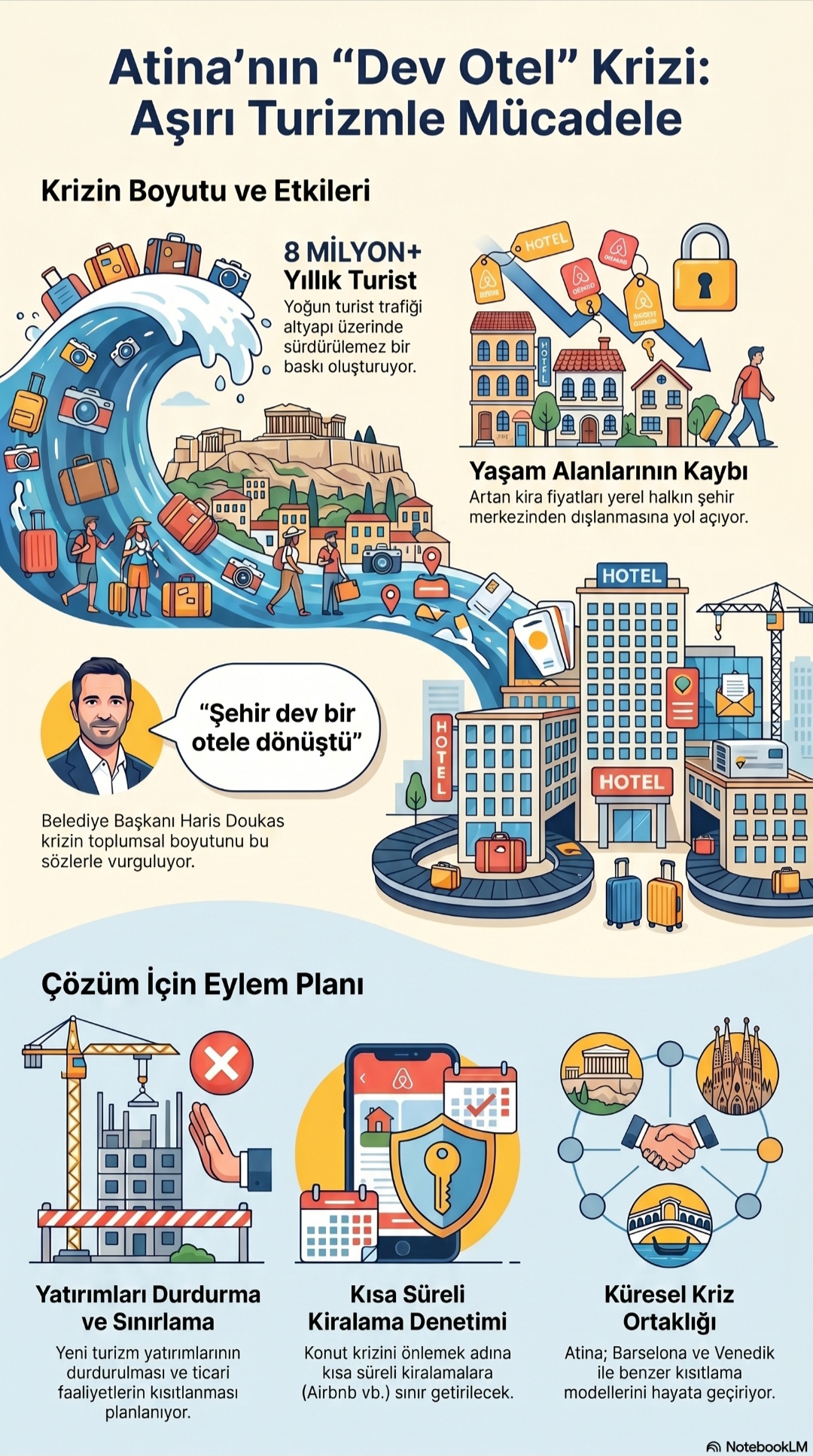 Atina’da Turizm Krizi: Belediye Başkanı “Şehir Otel Oldu” Diyerek Frene Bastı