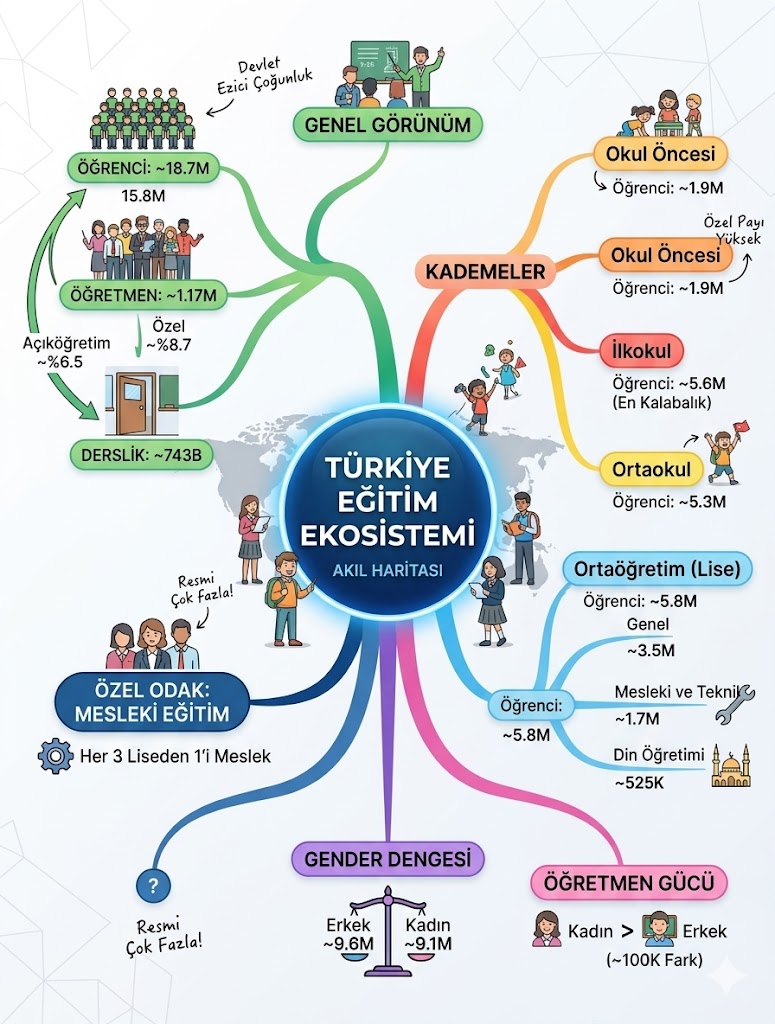 Türkiye’nin Eğitim Gücü Verilerle Kanıtlandı: 18,7 Milyon Öğrenci Ders Başı Yaptı
