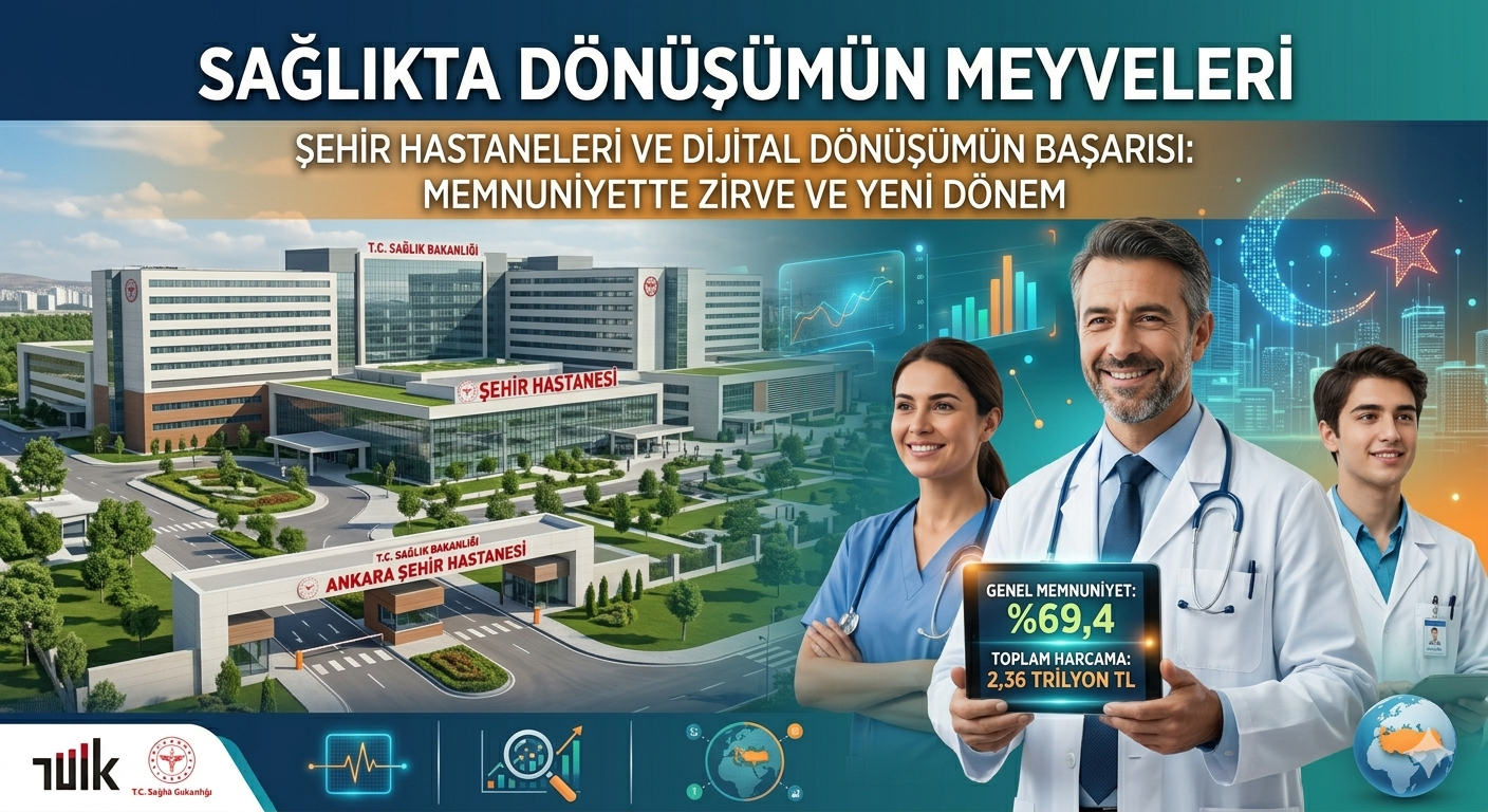ŞEHİR HASTANELERİ VE DİJİTAL DÖNÜŞÜM MEYVELERİNİ VERİYOR: SAĞLIKTA MEMNUNİYET ZİRVEYE KOŞUYOR!