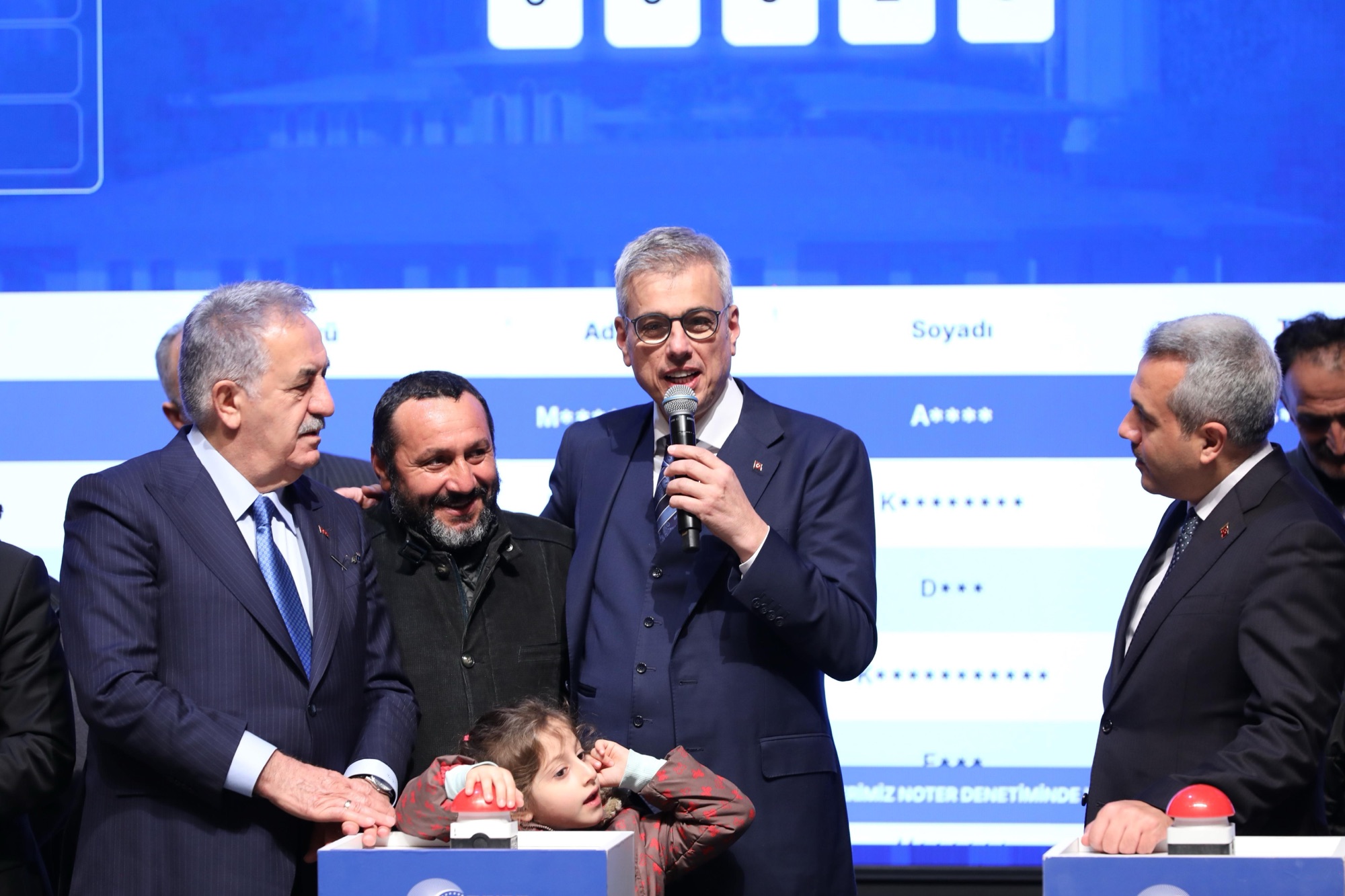 Sağlık Bakanı Memişoğlu, Rize’de düzenlenen Yüzyılın Konut Projesi kura törenine katıldı.