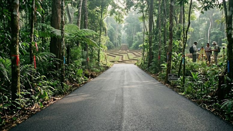 “Balta Girmemiş” Denilen Ormanda Şaşırtan Keşif: Cetvelle Çizilmiş Gibi Düz Yol Ortaya Çıktı