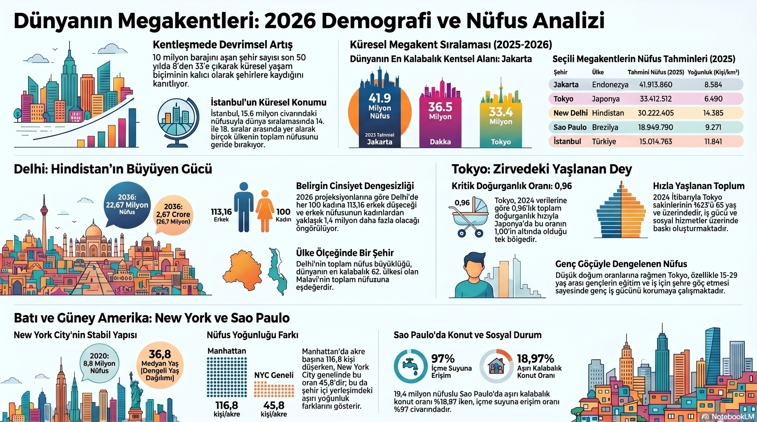 Küresel Megakentler: 2026 Demografi ve Nüfus Analizi(Özel Haber)