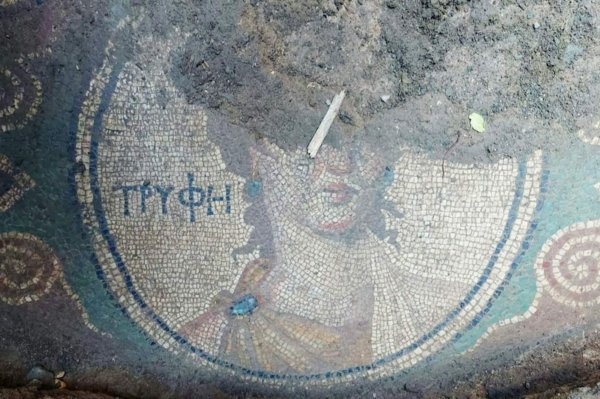 Zile’de Bulunan Roma Mozaiği Dikkat Çekiyor