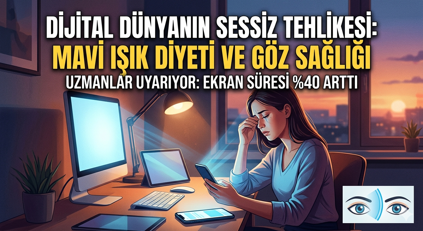 Sessiz Tehlike: “Mavi Işık Diyeti” Göz ve Uyku Sağlığını Tehdit Ediyor