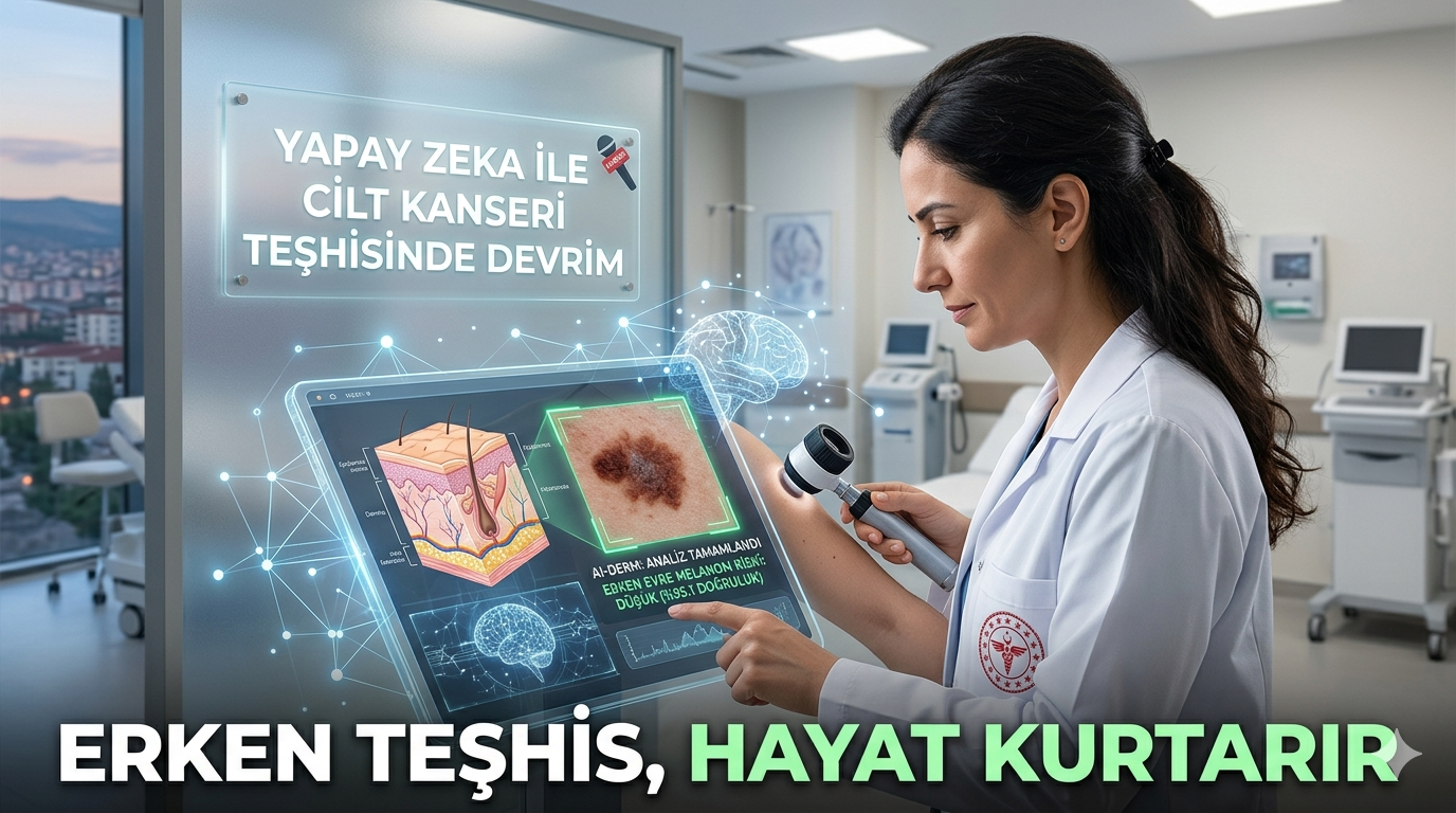 Yapay Zeka, Erken Evre Cilt Kanseri Teşhisinde Hekim Başarısını Yakaladı