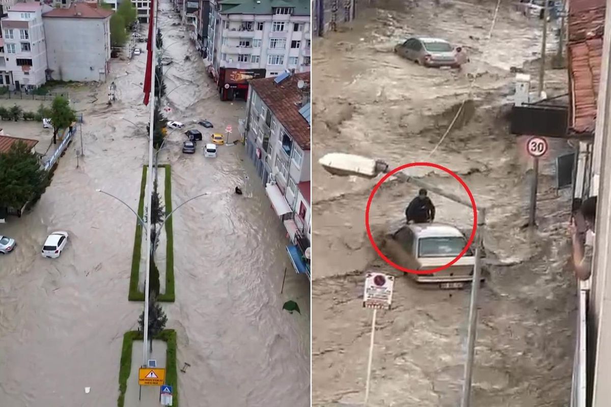 Samsun’da 10 Dakikalık Yağış Felakete Dönüştü