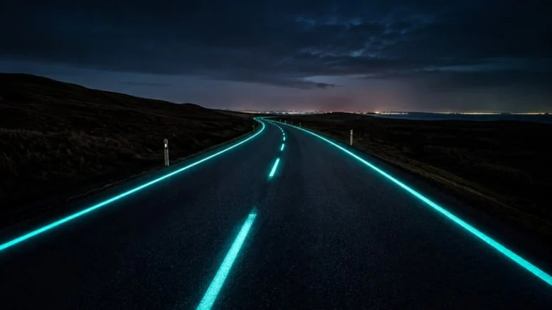 Ulaşımda Pasif Güvenlik: Karanlıkta Parlayan Yol Çizgileriyle Yeni Dönem